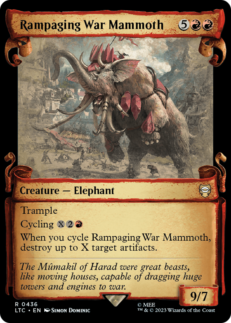 Rampaging War Mammoth [The Lord of the Rings: Tales of Middle-Earth Commander Showcase Scrolls] | Silver Goblin