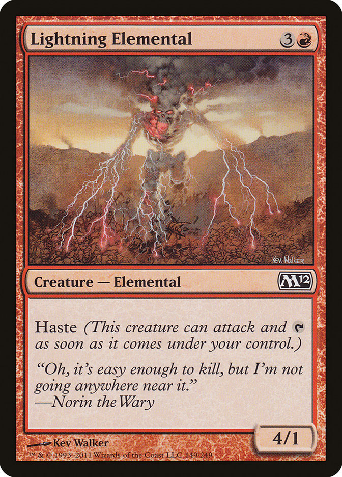 Lightning Elemental [Magic 2012] | Silver Goblin