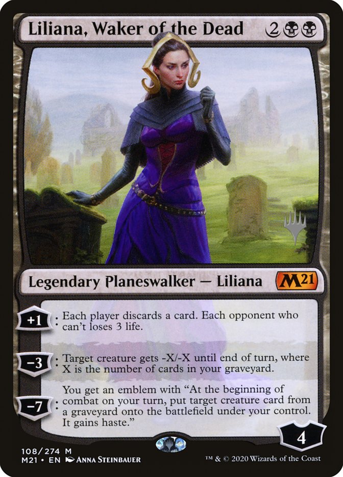 Liliana, Waker of the Dead (Promo Pack) [Core Set 2021 Promos] | Silver Goblin