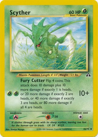 Scyther (46/75) [Neo Discovery Unlimited] | Silver Goblin