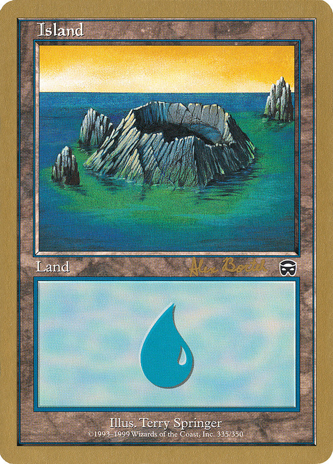 Island (ab335) (Alex Borteh) [World Championship Decks 2001] | Silver Goblin