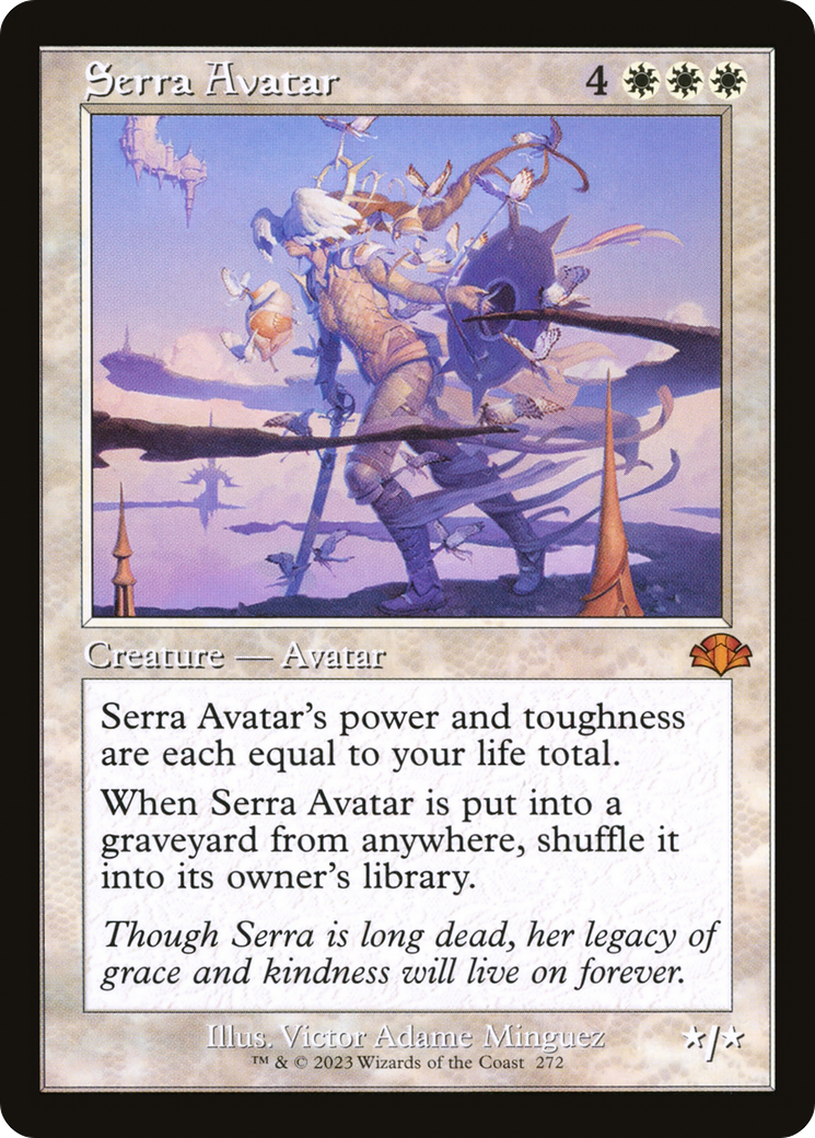 Serra Avatar (Retro) [Dominaria Remastered] | Silver Goblin