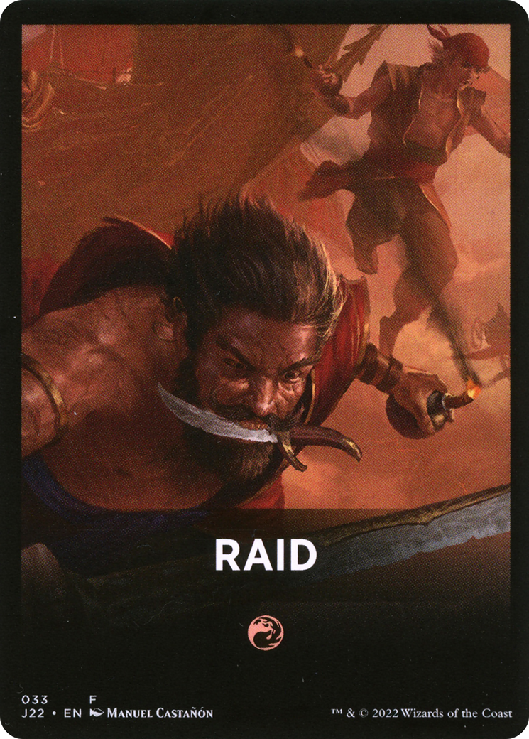Raid Theme Card [Jumpstart 2022 Front Cards] | Silver Goblin