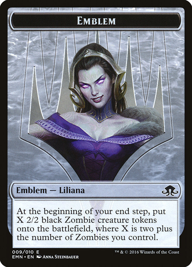 Liliana, the Last Hope Emblem [Eldritch Moon Tokens] | Silver Goblin
