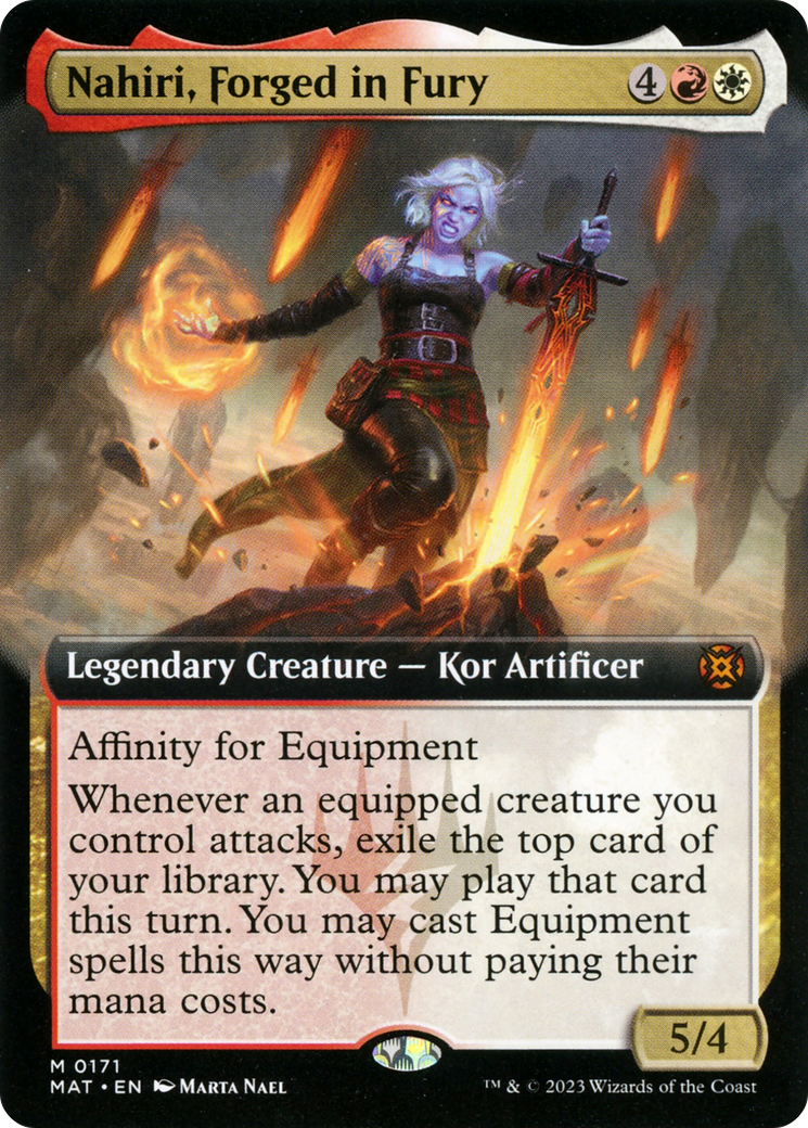 Nahiri, Forged in Fury (Extended Art) [March of the Machine: The Aftermath] | Silver Goblin