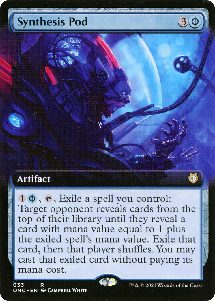 Synthesis Pod (Extended Art) [Phyrexia: All Will Be One Commander] | Silver Goblin