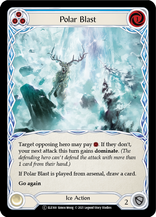 Polar Blast (Blue) [U-ELE168] (Tales of Aria Unlimited)  Unlimited Rainbow Foil | Silver Goblin