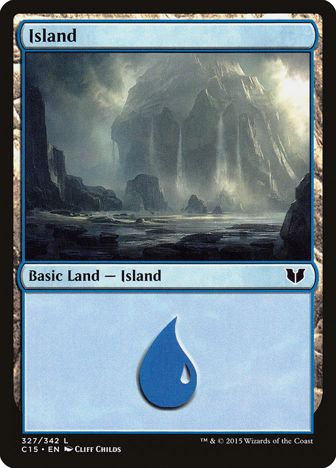Island (327) [Commander 2015] | Silver Goblin