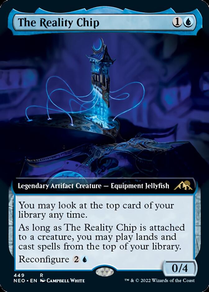 The Reality Chip (Extended Art) [Kamigawa: Neon Dynasty] | Silver Goblin