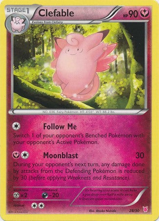 Clefable (28/30) [XY: Trainer Kit 1 - Wigglytuff] | Silver Goblin