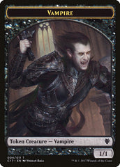 Vampire // Zombie Double-Sided Token [Commander 2017 Tokens] | Silver Goblin