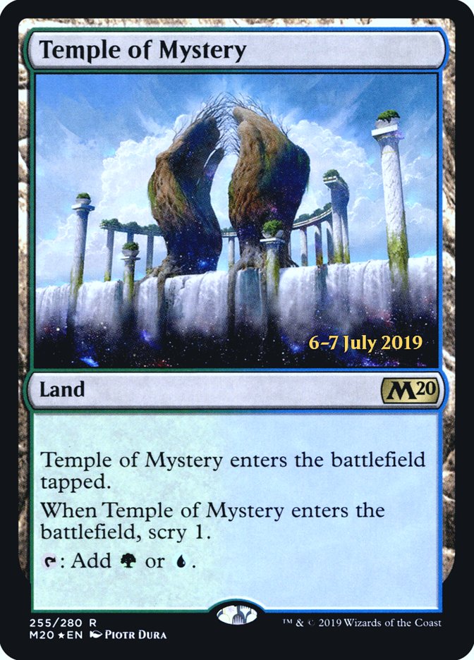 Temple of Mystery [Core Set 2020 Prerelease Promos] | Silver Goblin