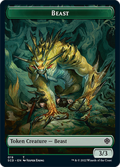 Beast // Beast Double-Sided Token [Starter Commander Decks] | Silver Goblin