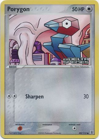 Porygon (80/113) (Stamped) [EX: Delta Species] | Silver Goblin