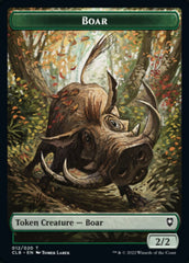 Treasure // Boar Double-Sided Token [Commander Legends: Battle for Baldur's Gate Tokens] | Silver Goblin