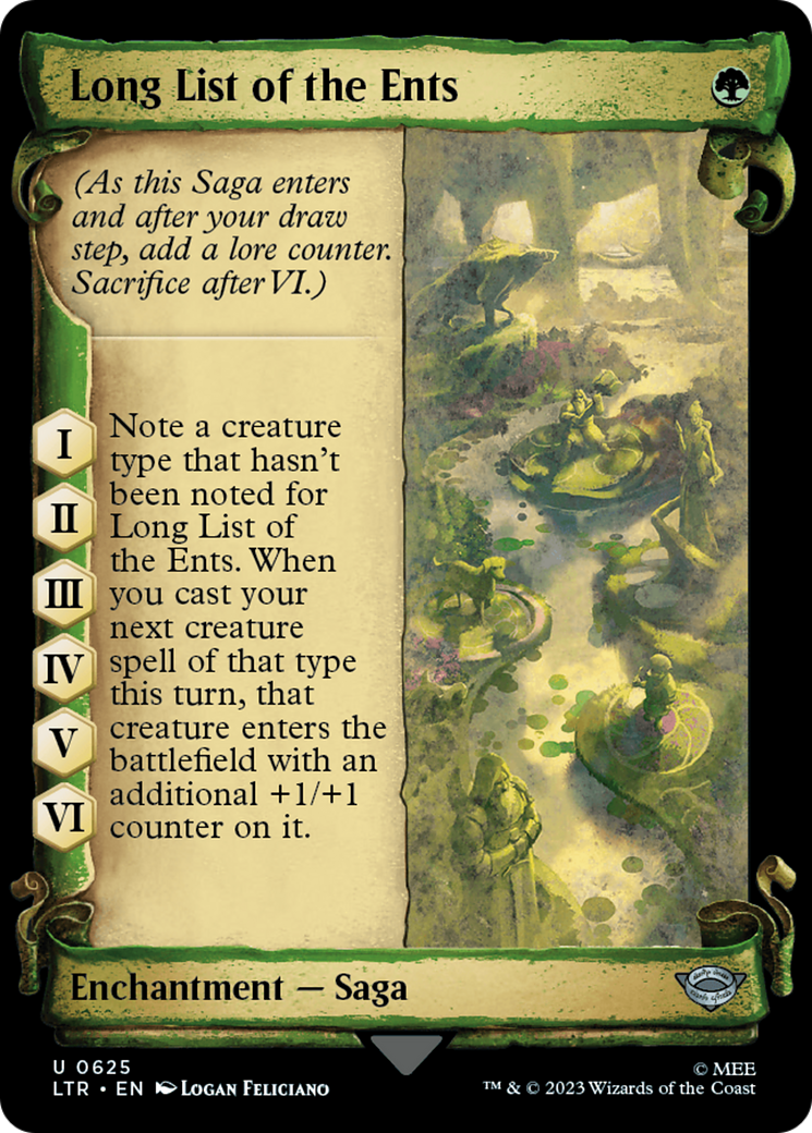 Long List of the Ents [The Lord of the Rings: Tales of Middle-Earth Showcase Scrolls] | Silver Goblin