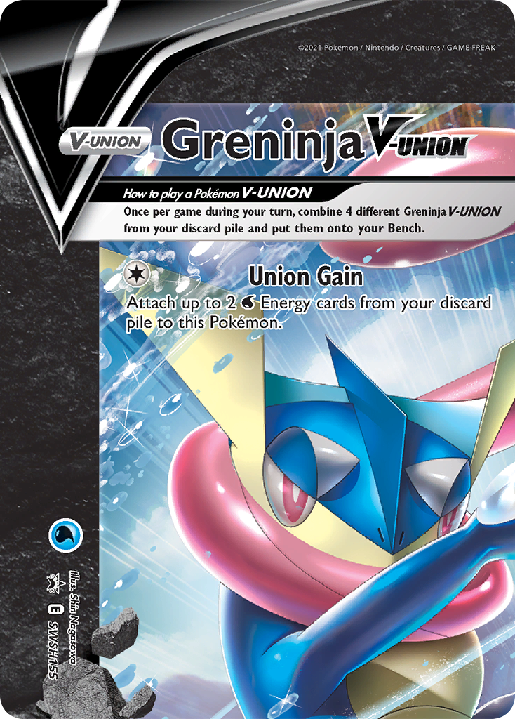 Greninja V-Union (SWSH155) [Sword & Shield: Black Star Promos] | Silver Goblin