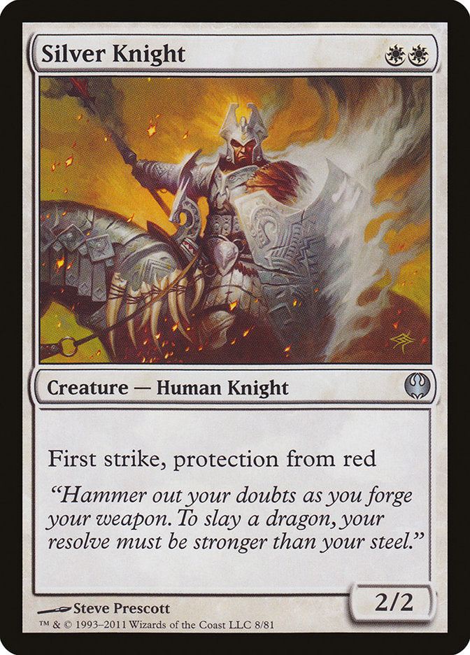 Silver Knight [Duel Decks: Knights vs. Dragons] | Silver Goblin