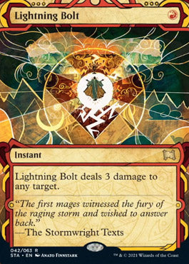 Lightning Bolt (Foil Etched) [Strixhaven: School of Mages Mystical Archive] | Silver Goblin