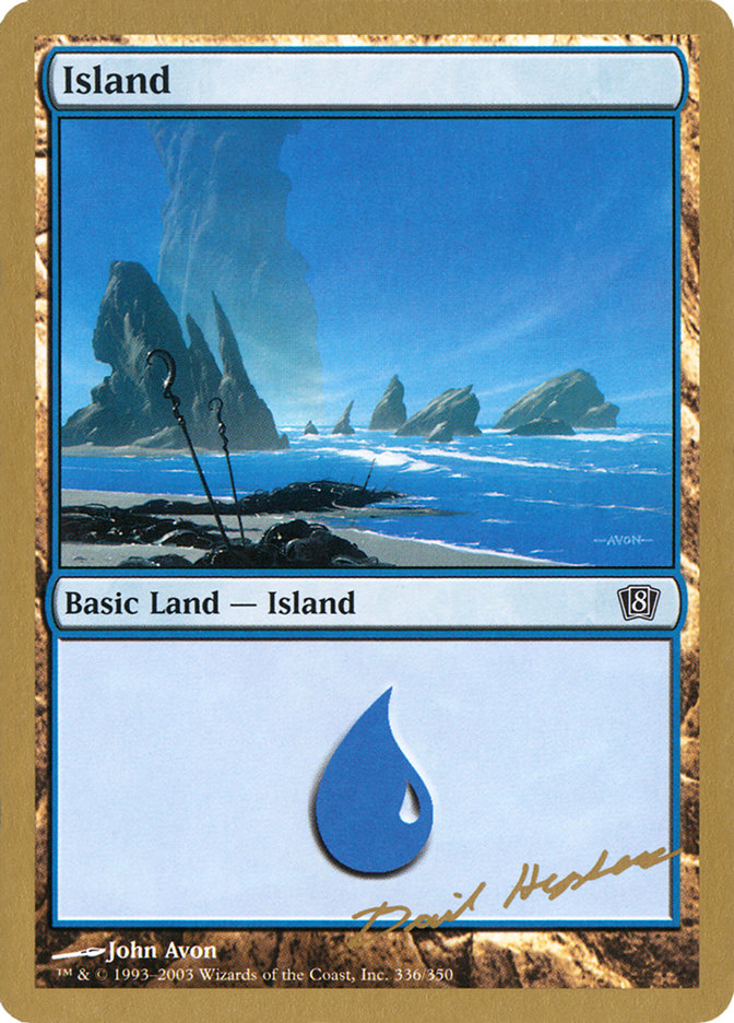 Island (dh336) (Dave Humpherys) [World Championship Decks 2003] | Silver Goblin