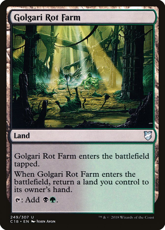 Golgari Rot Farm [Commander 2018] | Silver Goblin