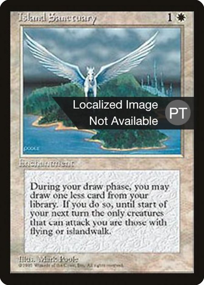 Island Sanctuary [Fourth Edition (Foreign Black Border)] | Silver Goblin