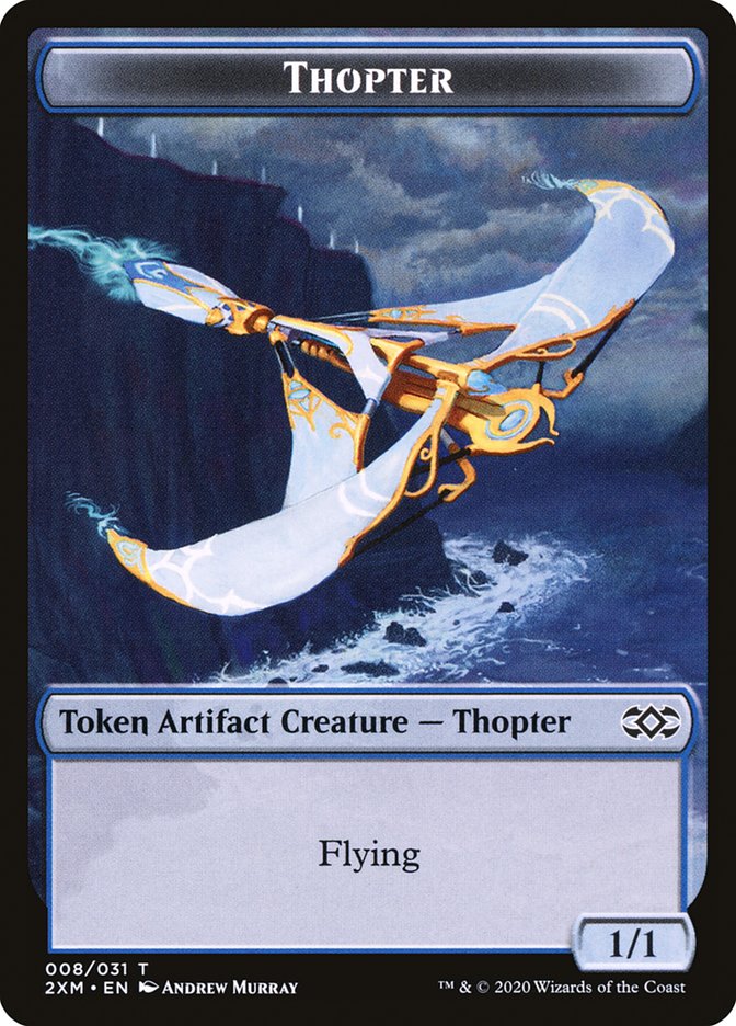 Servo // Thopter (008) Double-Sided Token [Double Masters Tokens] | Silver Goblin