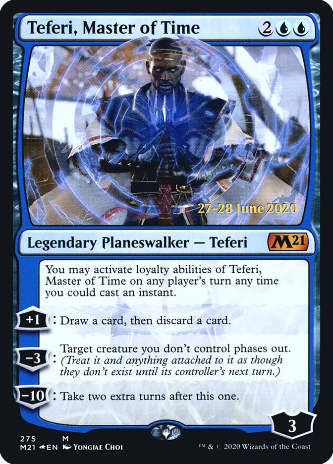 Teferi, Master of Time [Core Set 2021 Prerelease Promos] | Silver Goblin