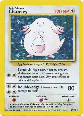 Chansey (3/102) [Base Set Unlimited] | Silver Goblin