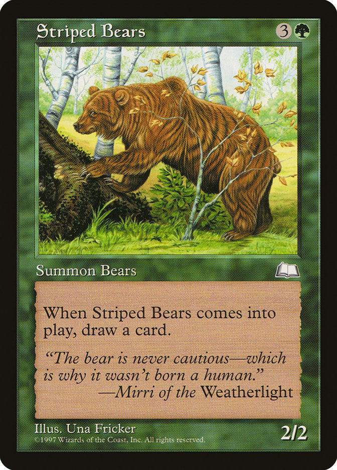 Striped Bears [Weatherlight] | Silver Goblin