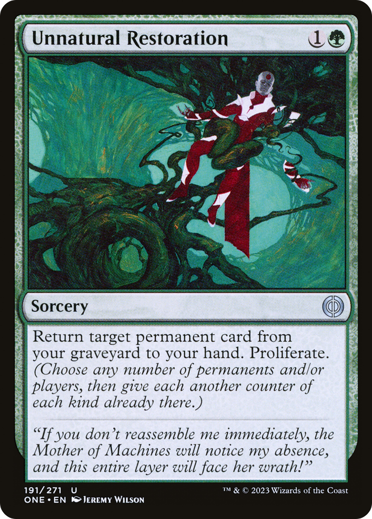 Unnatural Restoration [Phyrexia: All Will Be One] | Silver Goblin