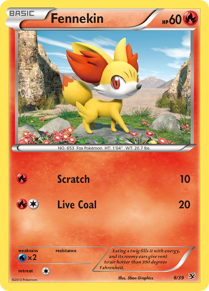 Fennekin (8/39) [XY: Kalos Starter Set] | Silver Goblin