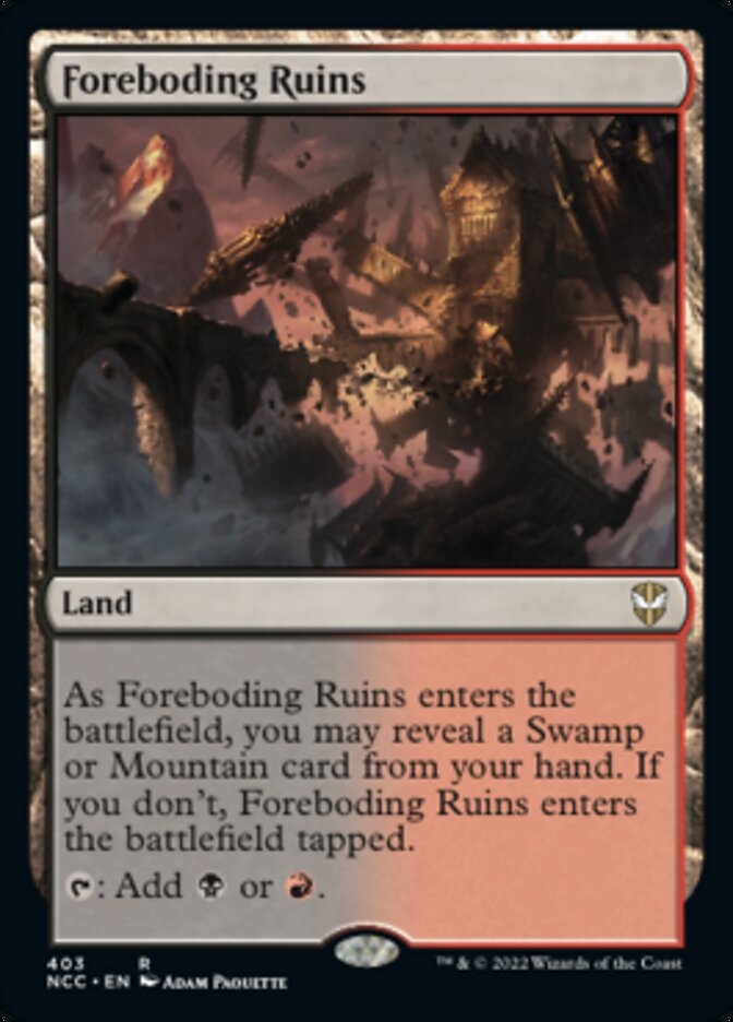Foreboding Ruins [Streets of New Capenna Commander] | Silver Goblin