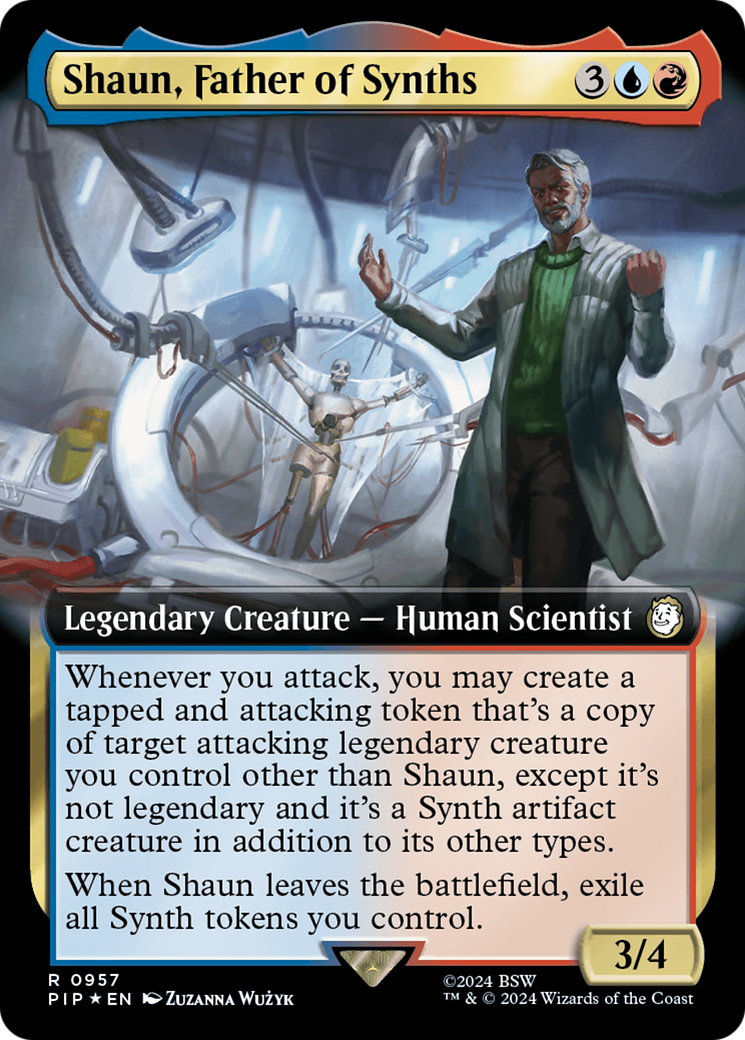 Shaun, Father of Synths (Extended Art) (Surge Foil) [Fallout] | Silver Goblin