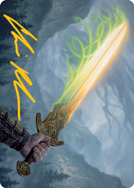 Sword of Hearth and Home Art Card (Gold-Stamped Signature) [Modern Horizons 2 Art Series] | Silver Goblin