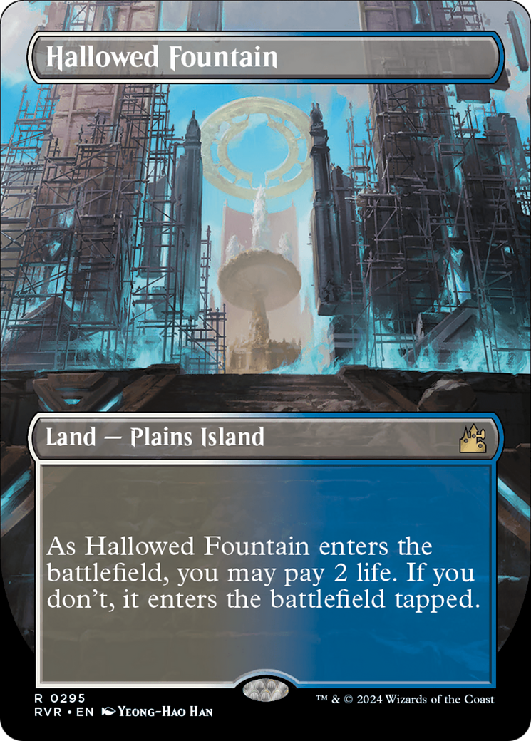 Hallowed Fountain (Borderless) [Ravnica Remastered] | Silver Goblin