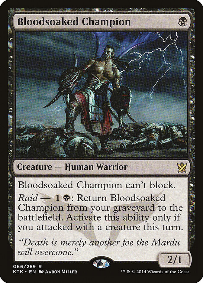 Bloodsoaked Champion [Khans of Tarkir] | Silver Goblin