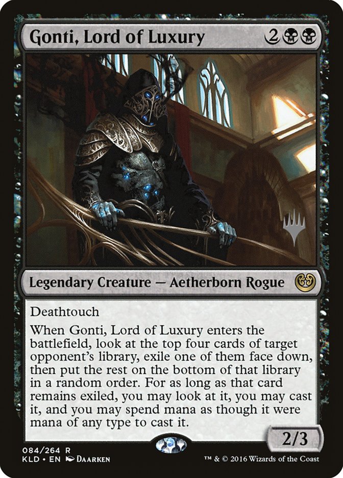 Gonti, Lord of Luxury (Promo Pack) [Kaladesh Promos] | Silver Goblin