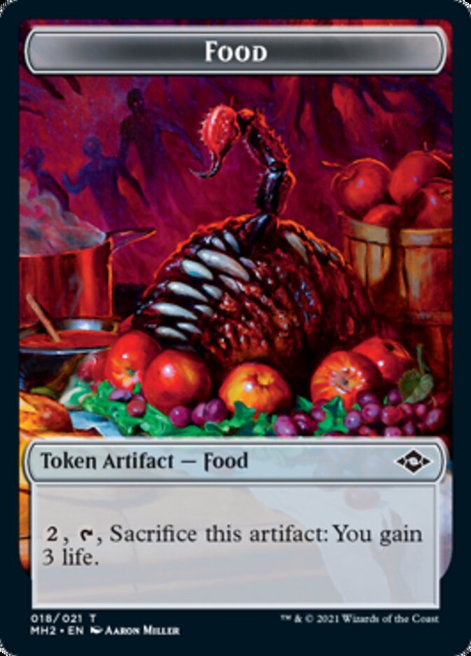 Construct // Food (18) Double-Sided Token [Modern Horizons 2 Tokens] | Silver Goblin