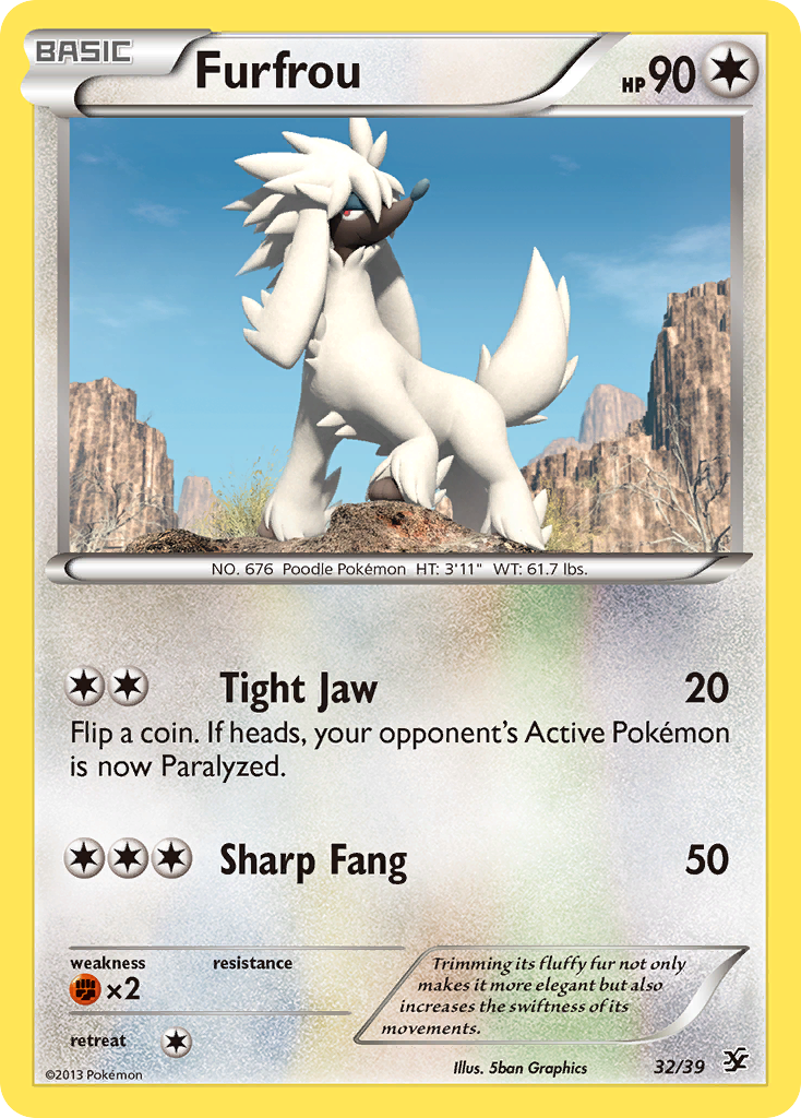 Furfrou (32/39) [XY: Kalos Starter Set] | Silver Goblin