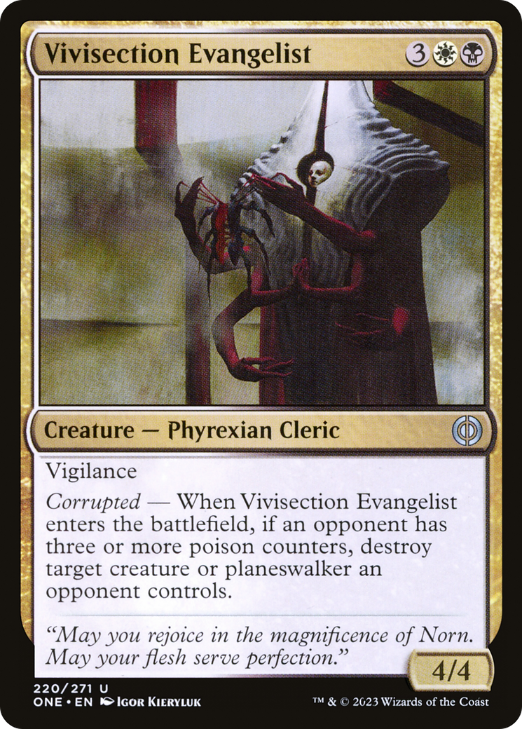 Vivisection Evangelist [Phyrexia: All Will Be One] | Silver Goblin