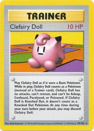 Clefairy Doll (70/102) [Base Set Shadowless Unlimited] | Silver Goblin