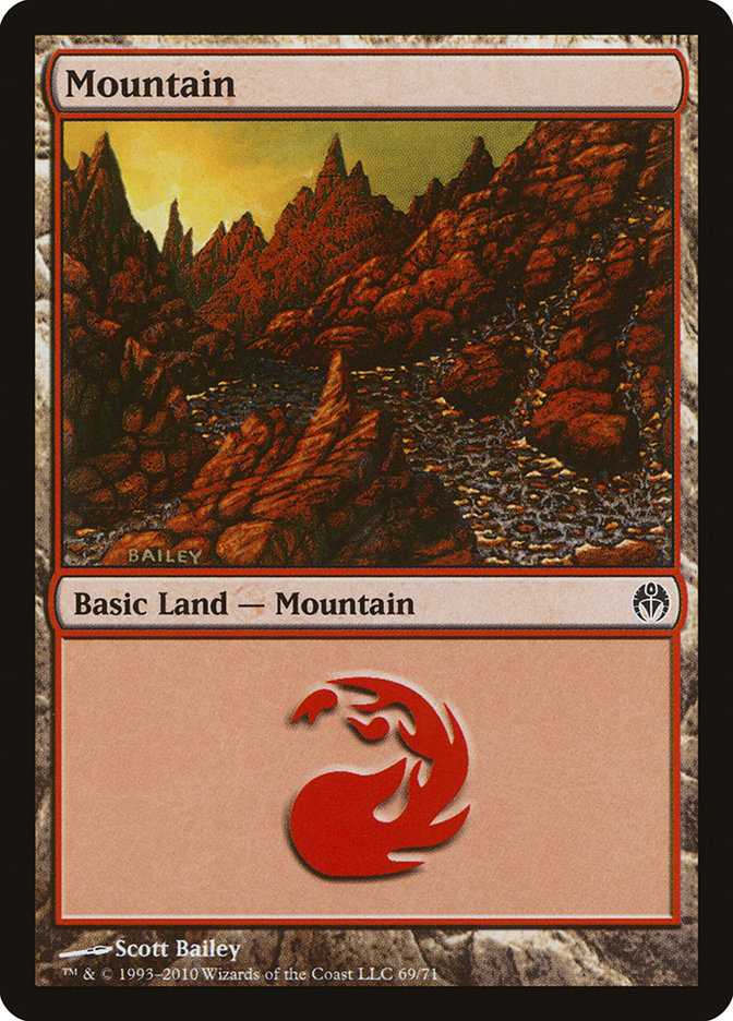 Mountain (69) [Duel Decks: Phyrexia vs. the Coalition] | Silver Goblin