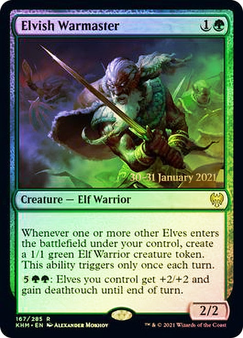 Elvish Warmaster [Kaldheim Prerelease Promos] | Silver Goblin