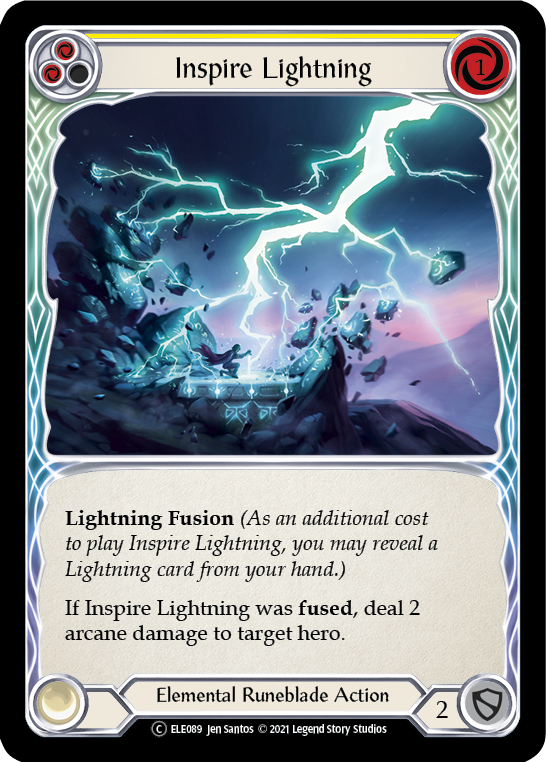 Inspire Lightning (Yellow) [U-ELE089] (Tales of Aria Unlimited)  Unlimited Normal | Silver Goblin