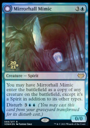Mirrorhall Mimic // Ghastly Mimicry [Innistrad: Crimson Vow Prerelease Promos] | Silver Goblin