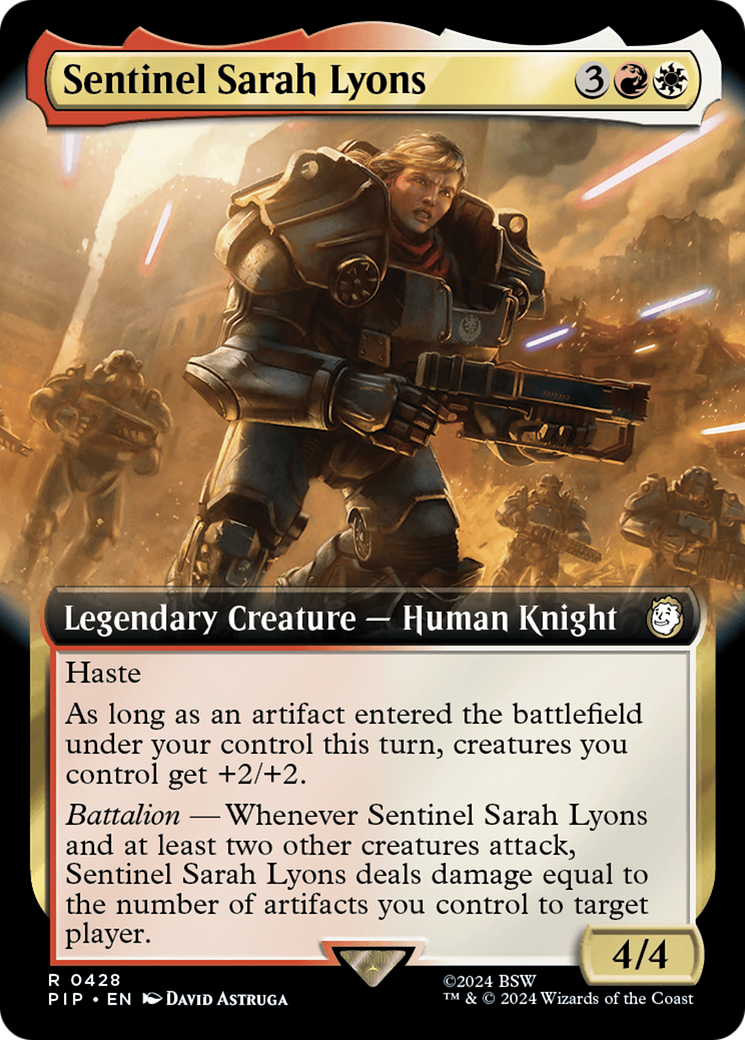 Sentinel Sarah Lyons (Extended Art) [Fallout] | Silver Goblin