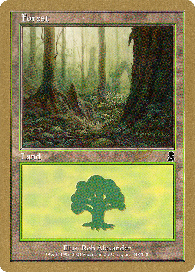 Forest (rl348) (Raphael Levy) [World Championship Decks 2002] | Silver Goblin