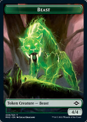Beast // Clue (15) Double-Sided Token [Modern Horizons 2 Tokens] | Silver Goblin