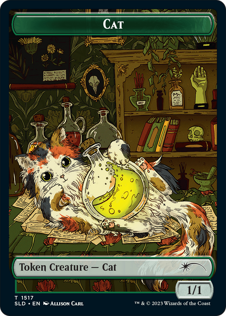 Dog // Cat Double-Sided Token [Secret Lair Commander Deck: Raining Cats and Dogs Tokens] | Silver Goblin